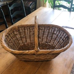 Pottery Barn Large Wicker Basket